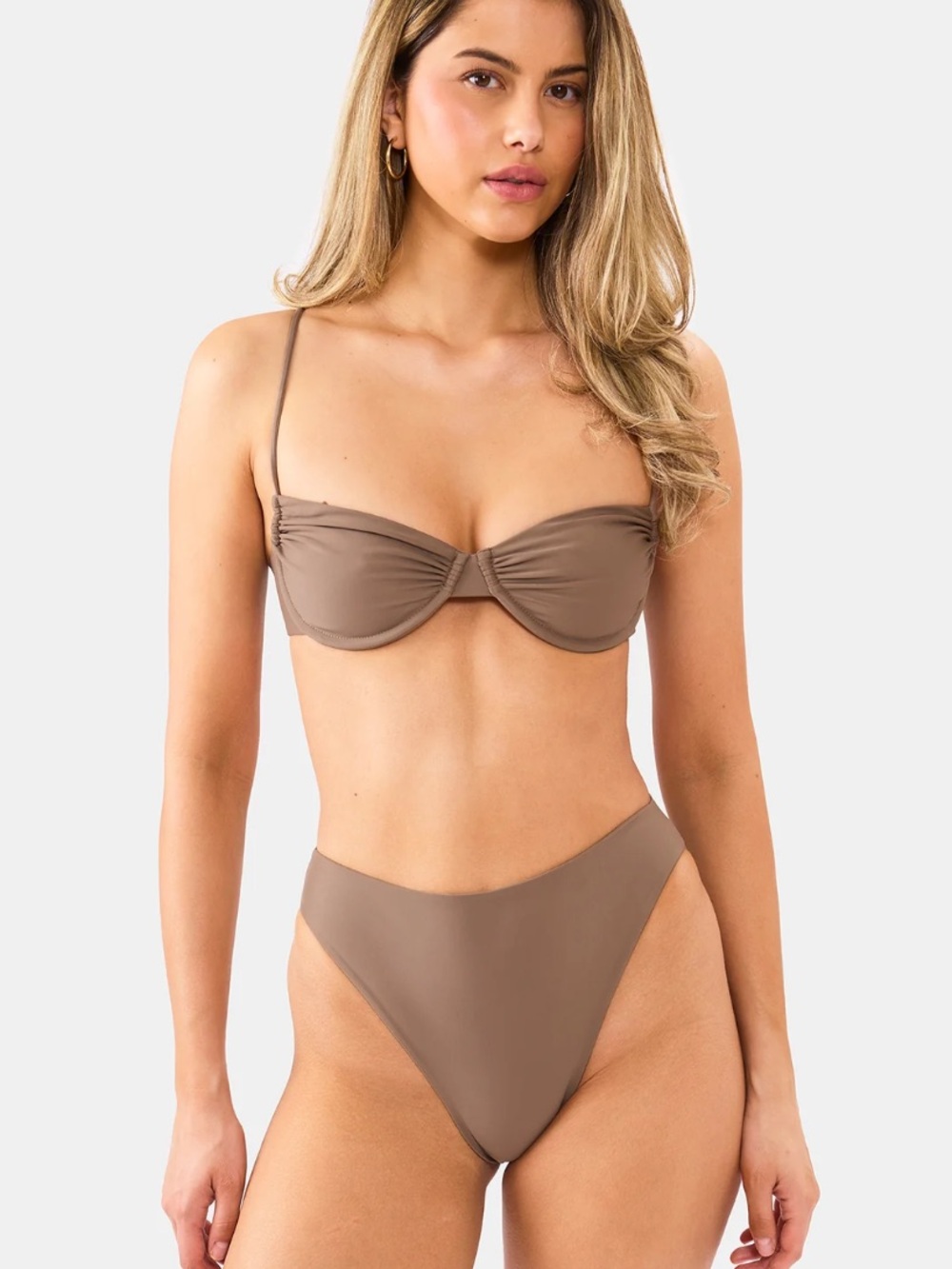 Nyud Rio Highwaisted Bikini Bottom Truffle